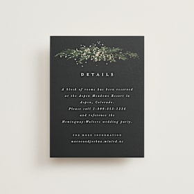 Foil-Pressed Direction Cards