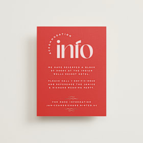 Foil-Pressed Direction Cards