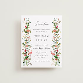 Foil-Pressed Direction Cards
