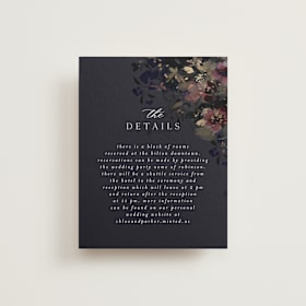 Foil-Pressed Direction Cards