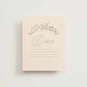 Foil-Pressed Direction Cards