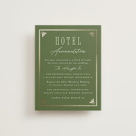 Foil-Pressed Direction Cards