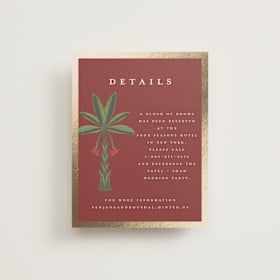 Foil-Pressed Direction Cards