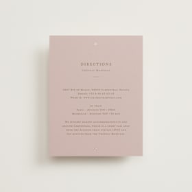 Foil-Pressed Direction Cards