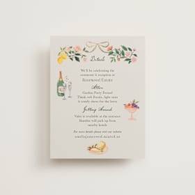 Foil-Pressed Direction Cards