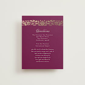 Foil-Pressed Direction Cards