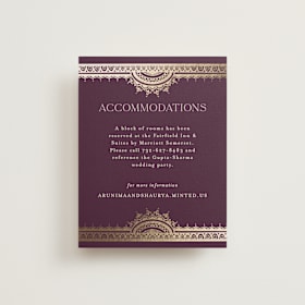 Foil-Pressed Direction Cards