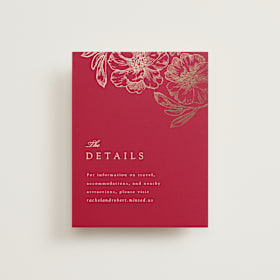 Foil-Pressed Direction Cards