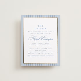 Foil-Pressed Direction Cards