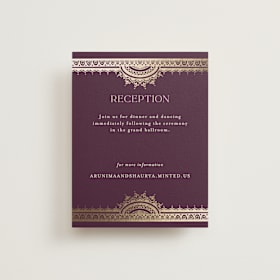 Foil-Pressed Reception Cards
