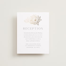 Foil-Pressed Reception Cards
