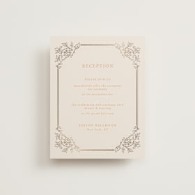 Foil-Pressed Reception Cards