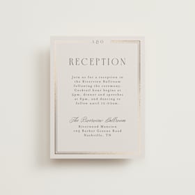 Foil-Pressed Reception Cards