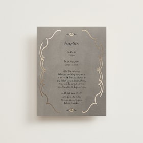 Foil-Pressed Reception Cards