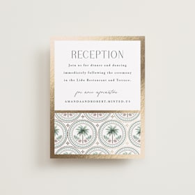 Foil-Pressed Reception Cards