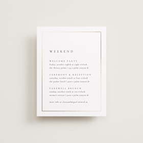 Foil-Pressed Reception Cards