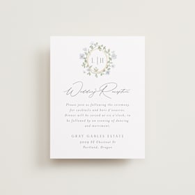 Foil-Pressed Reception Cards