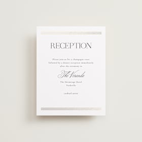 Foil-Pressed Reception Cards