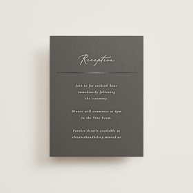 Foil-Pressed Reception Cards