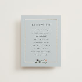 Foil-Pressed Reception Cards