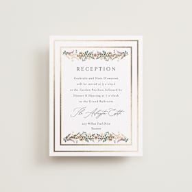 Foil-Pressed Reception Cards