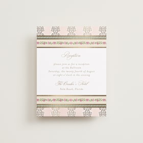 Foil-Pressed Reception Cards