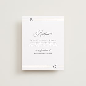 Foil-Pressed Reception Cards