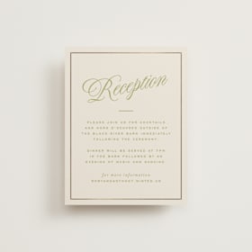 Foil-Pressed Reception Cards