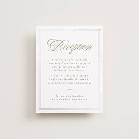 Foil-Pressed Reception Cards