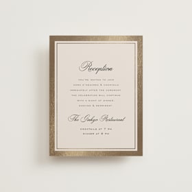 Foil-Pressed Reception Cards