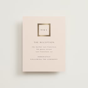 Foil-Pressed Reception Cards