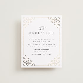Foil-Pressed Reception Cards