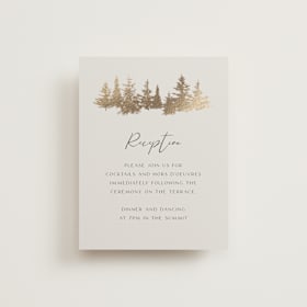 Foil-Pressed Reception Cards