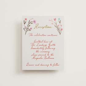Foil-Pressed Reception Cards