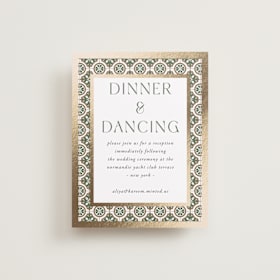 Foil-Pressed Reception Cards