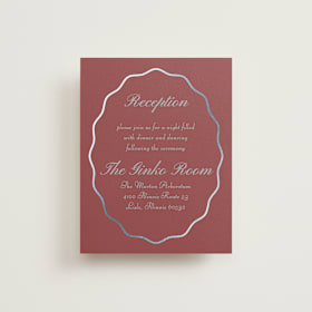 Foil-Pressed Reception Cards