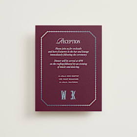 Foil-Pressed Reception Cards