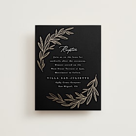 Foil-Pressed Reception Cards