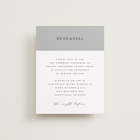 Rehearsal Dinner Cards