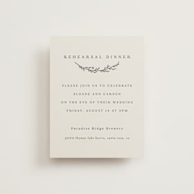 Rehearsal Dinner Cards