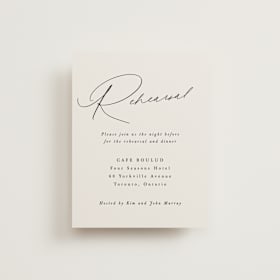 Rehearsal Dinner Cards