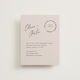 Rehearsal Dinner Cards