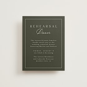 Rehearsal Dinner Cards