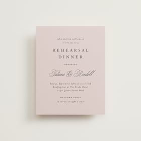 Rehearsal Dinner Cards