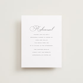 Rehearsal Dinner Cards