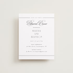 Rehearsal Dinner Cards