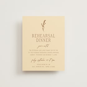 Rehearsal Dinner Cards