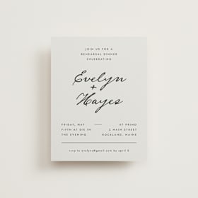 Rehearsal Dinner Cards
