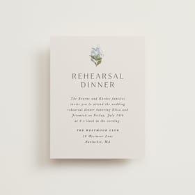 Rehearsal Dinner Cards
