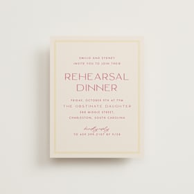 Rehearsal Dinner Cards
